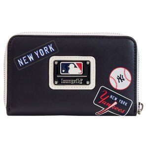 New York Yankees Loungefly Patches Zip-Around Wallet - Officially Licensed Gear